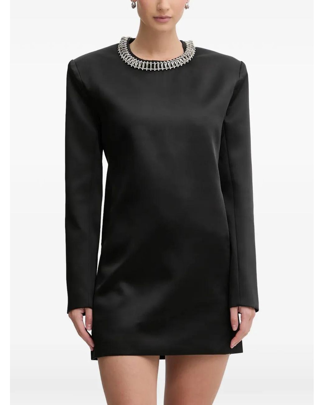 Bardot Black Embellished Mini Dress