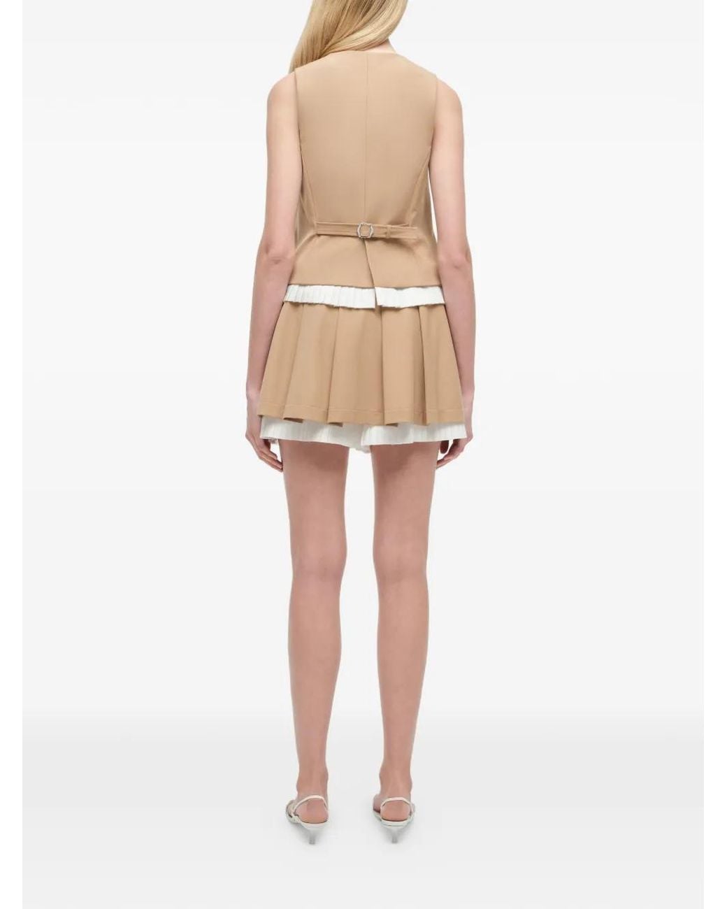Jonathan Simkhai Natural Laiken Buttoned Vest