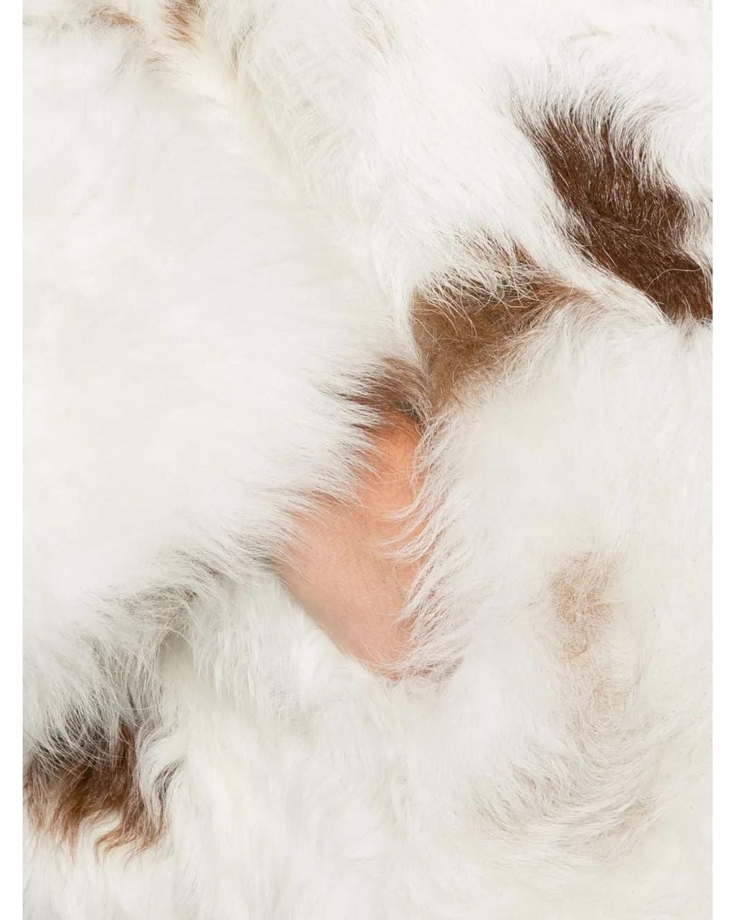 Zimmermann White Hypnotic Spot Jacke Aus Shearling
