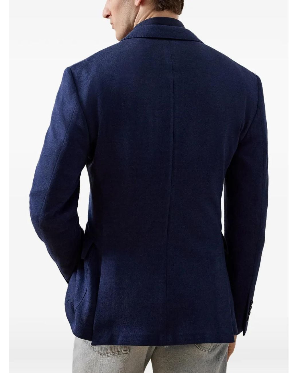 Ralph Lauren Blue Kent Double-Breasted Blazer for men