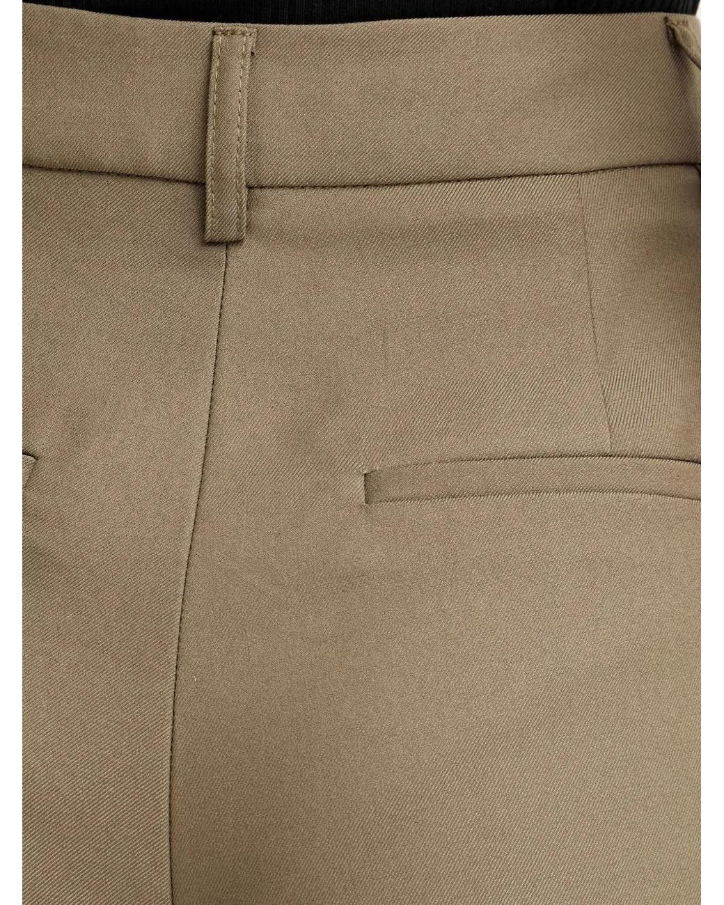 Morgan Natural Pantalon Ample À Design Plissé