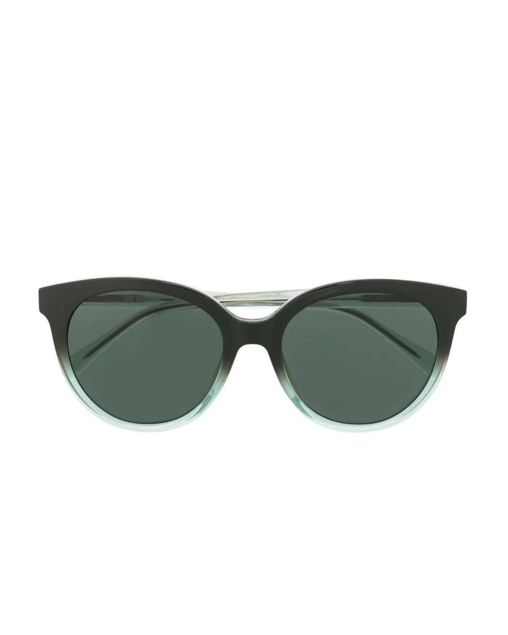 Love Moschino Green Transparent-Frame Cat-Eye Sunglasses