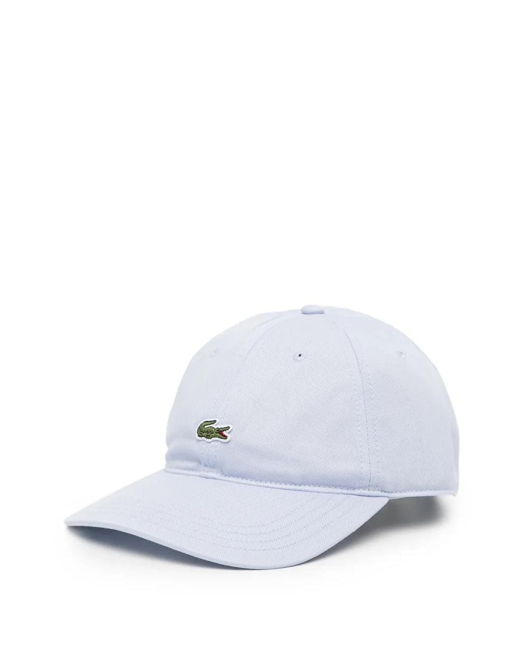Lacoste White Baseballkappe Mit Logo-Patch