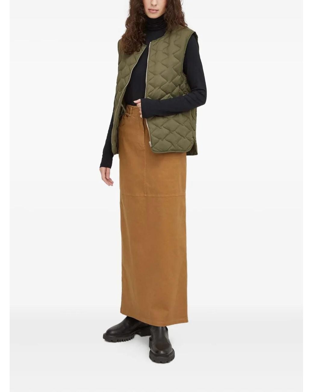 Herskind Natural Button-Fastening Maxi Skirt