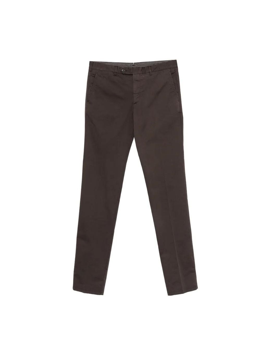Rota Gray Slim-Fit Cotton Trousers for men