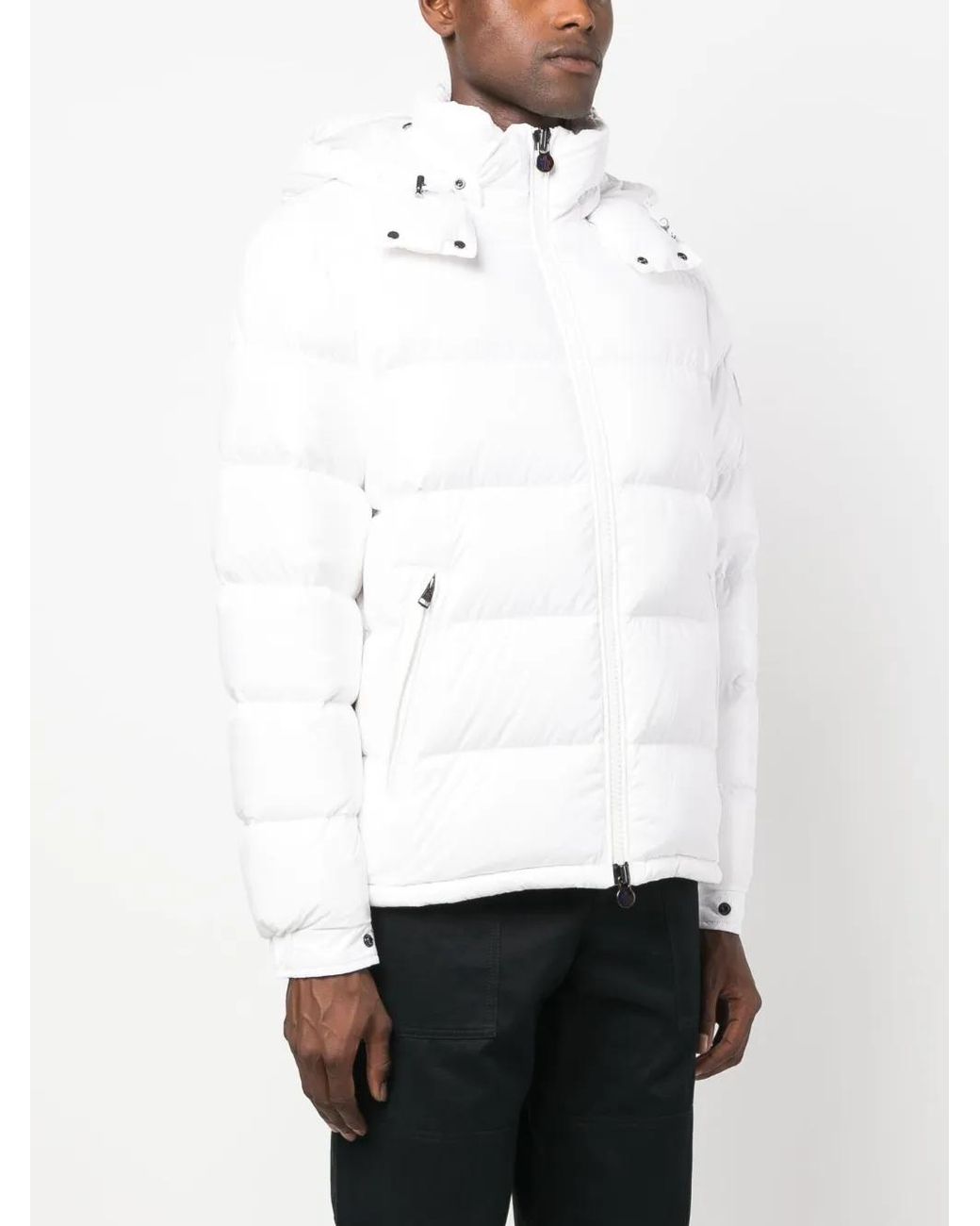 Moncler White Maya Short Down Jacket For Men for men