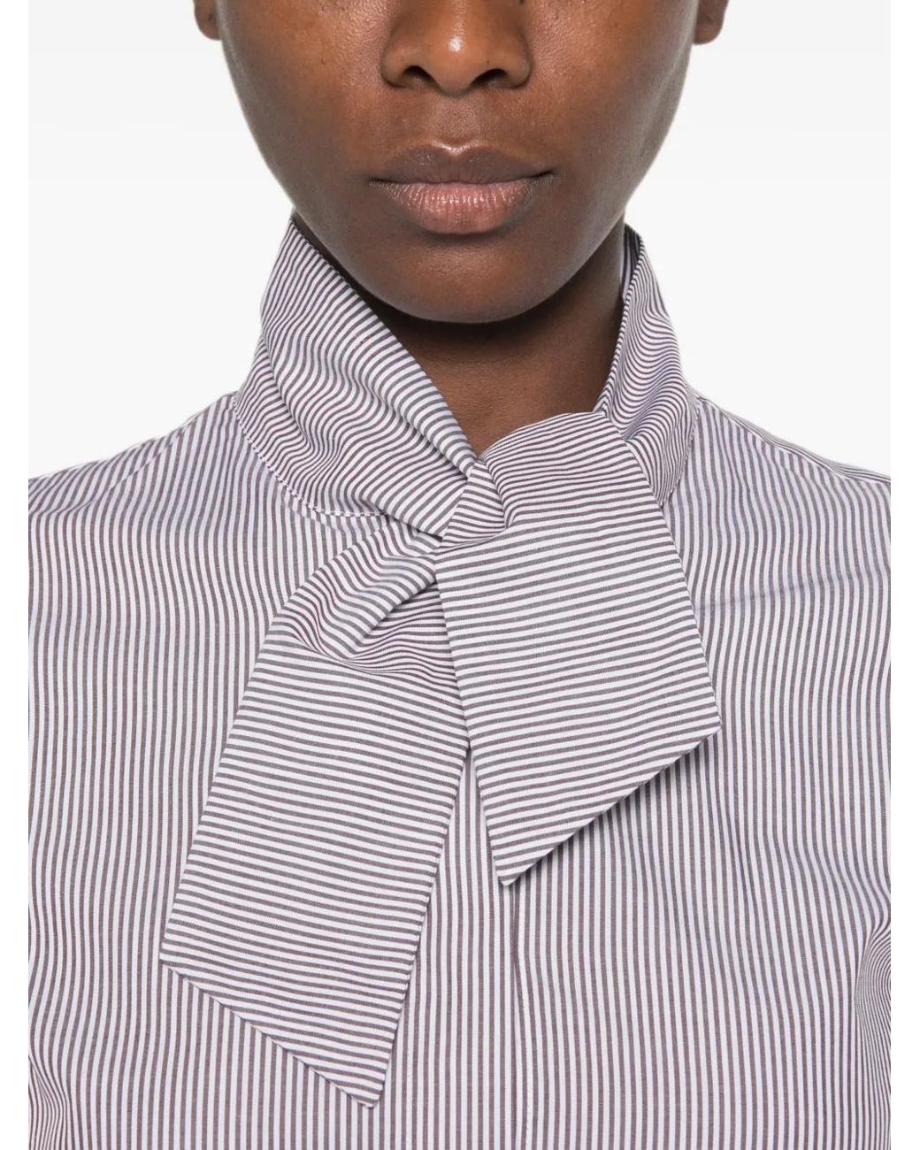 ROSSO35 Purple Striped Shirt