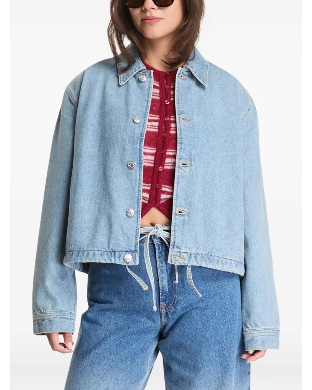 Samsøe & Samsøe Blue Drawstring-Hem Jacket