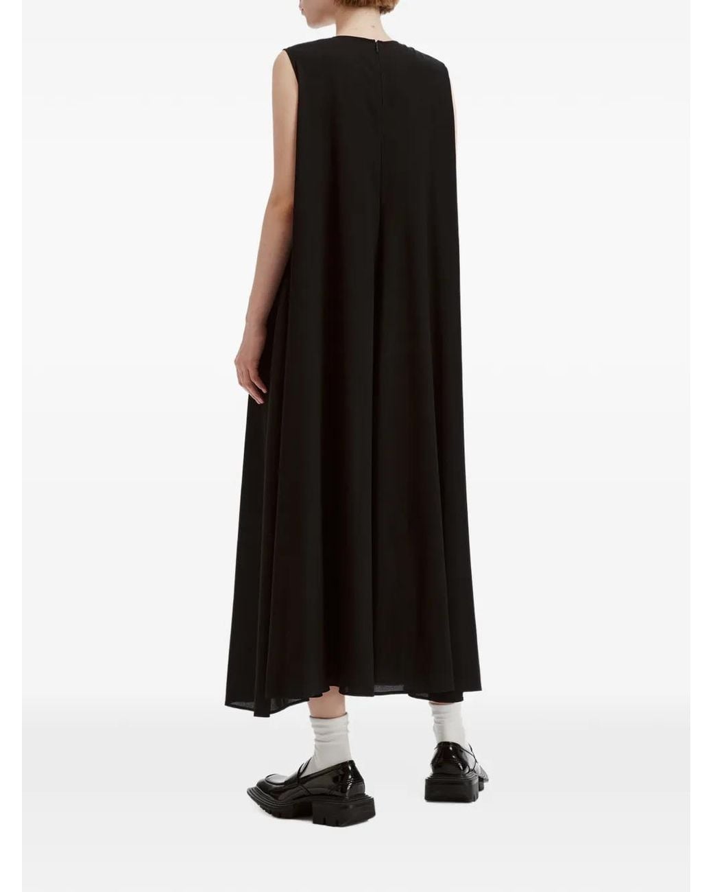 Enfold Black Sleeveless Flared Maxi Dress