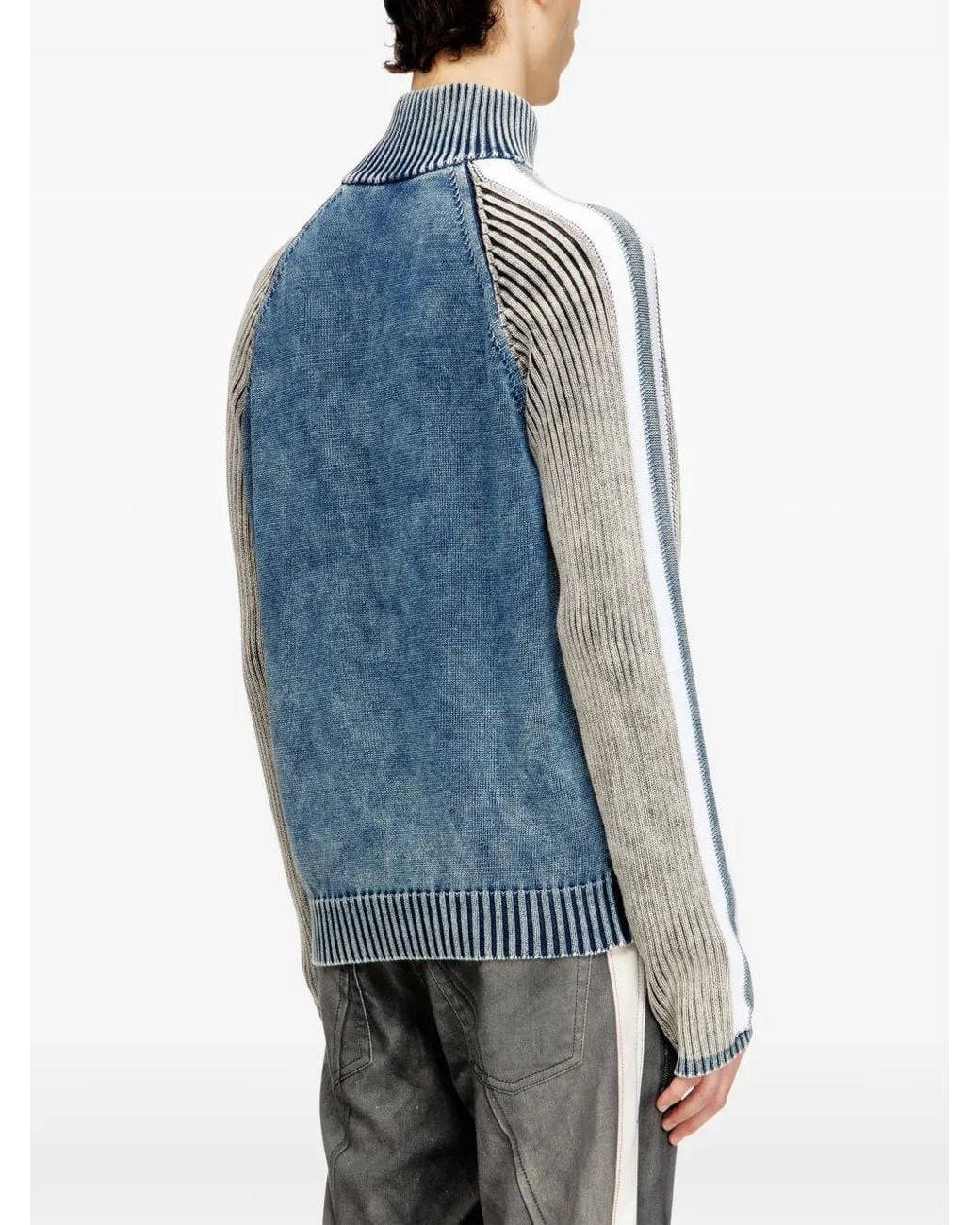 DIESEL Blue K-Heronimo Raglan-Sleeve Cardigan for men