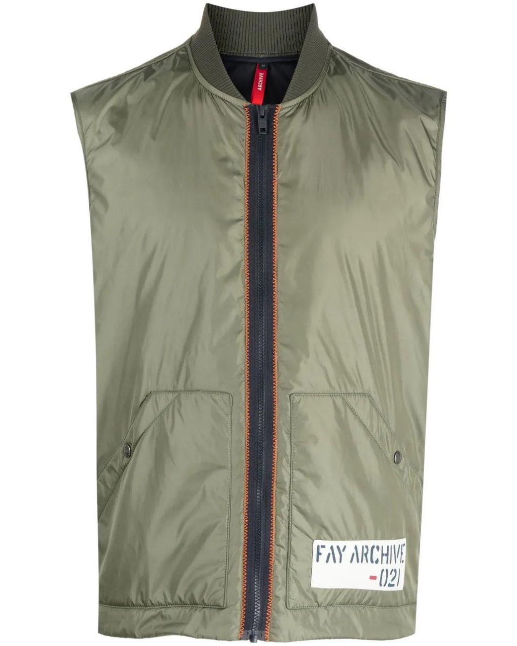 Gilet À Patch Logo Fay pour homme en coloris Green