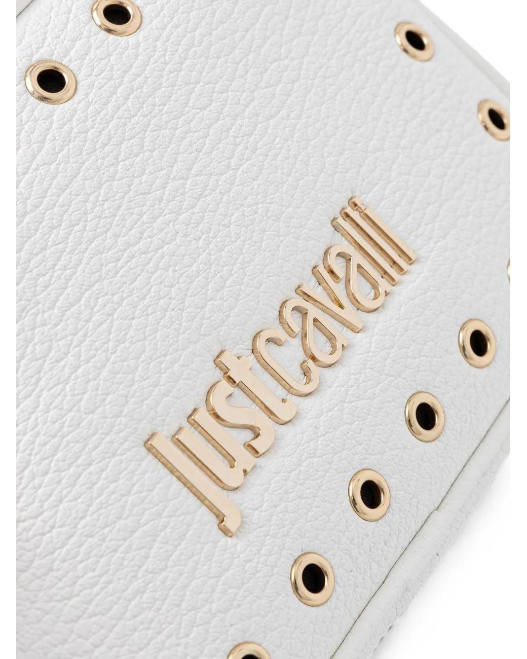 Just Cavalli Natural Eyelet-Detail Cross Body Bag