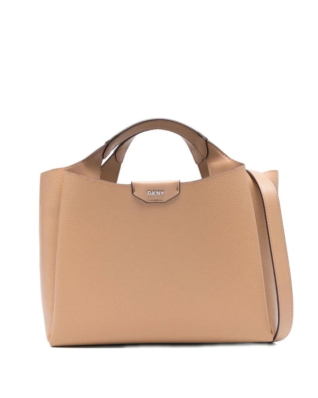 DKNY Natural Small Logo-Detail Tote Bag