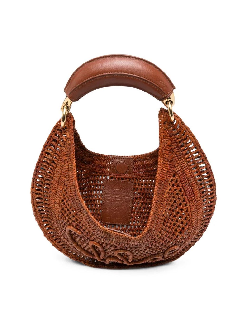 Chloé Brown Summer Banana Shoulder Bag