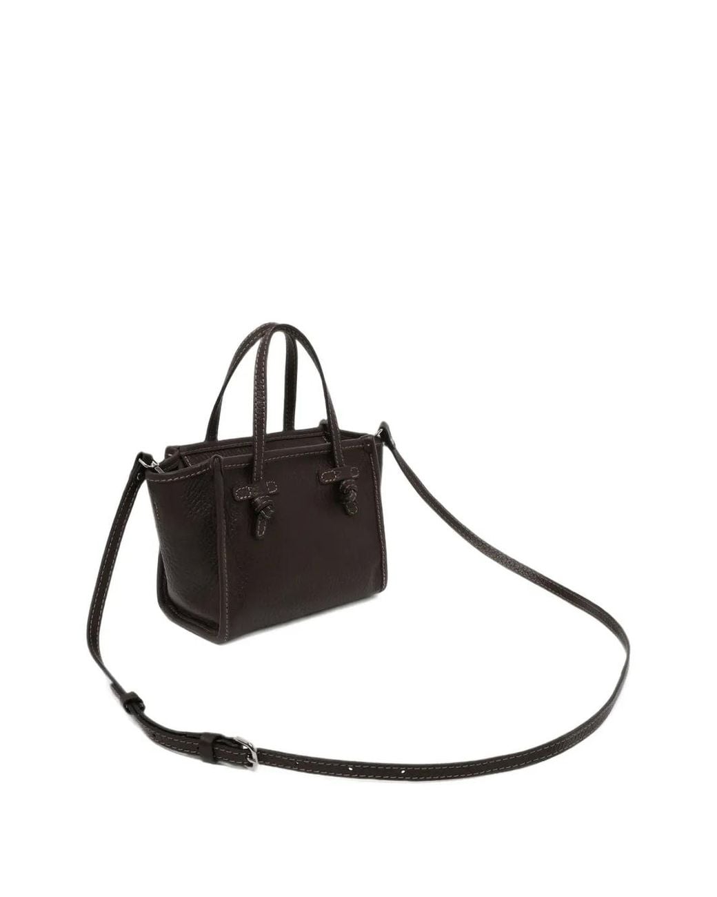 MARCELLA CLUB White Mini Miss Marcella Knot-Detail Tote Bag