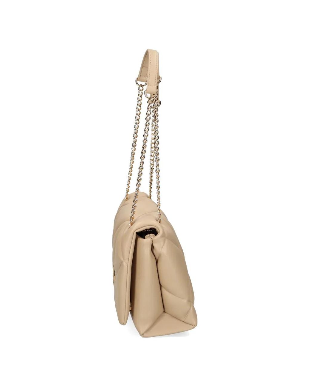 Love Moschino Natural Quilted Chain-Strap Shoulder Bag