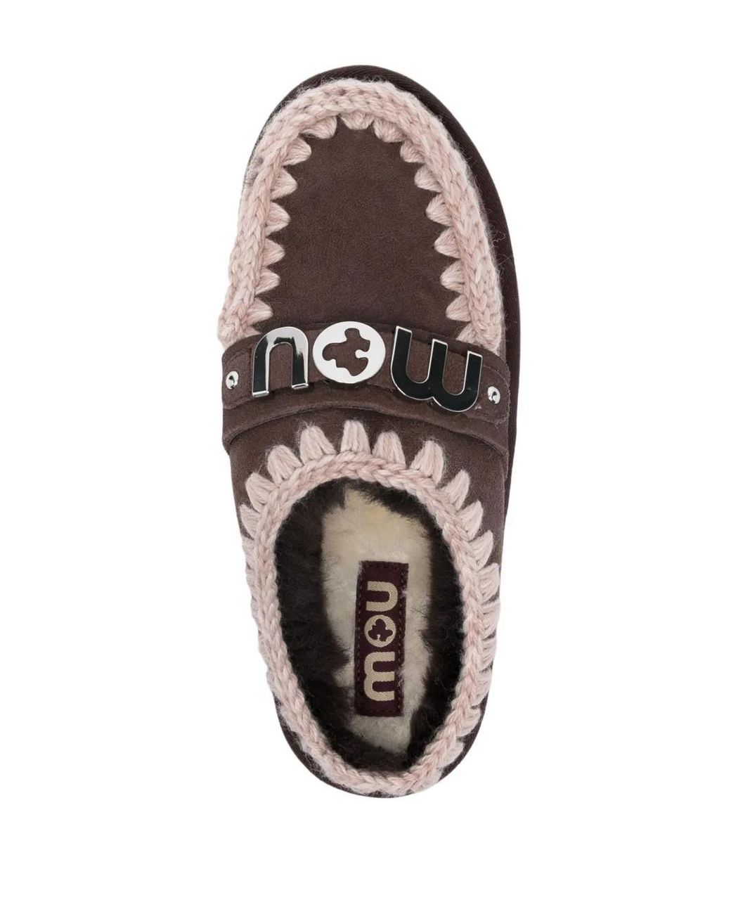 Mou Brown Mules Mit Bb-Schild