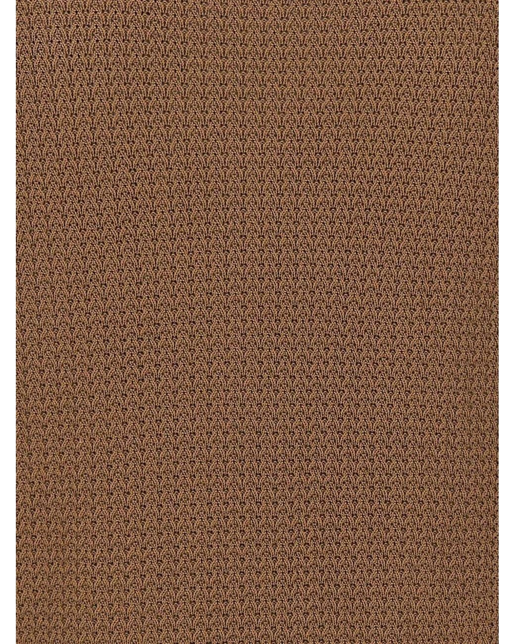 FILIPPO DE LAURENTIIS Brown Interwoven Cotton Sweater for men