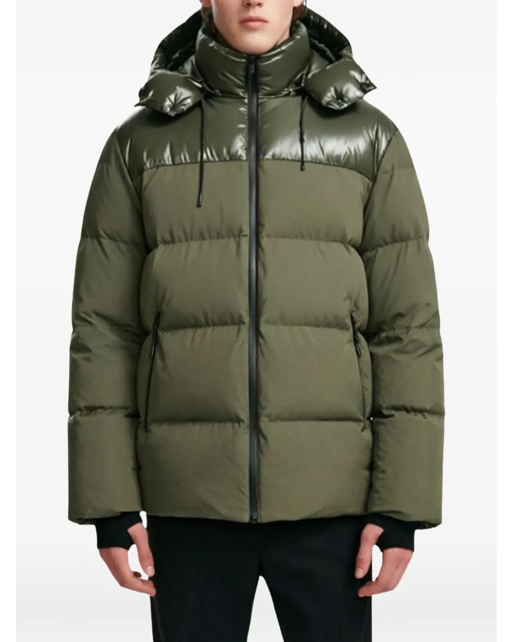 Rudsak Green Doudoune Larry À Capuche for men