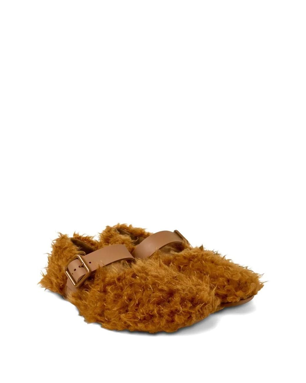 CAMPERLAB Brown Wabi Buckled Slippers