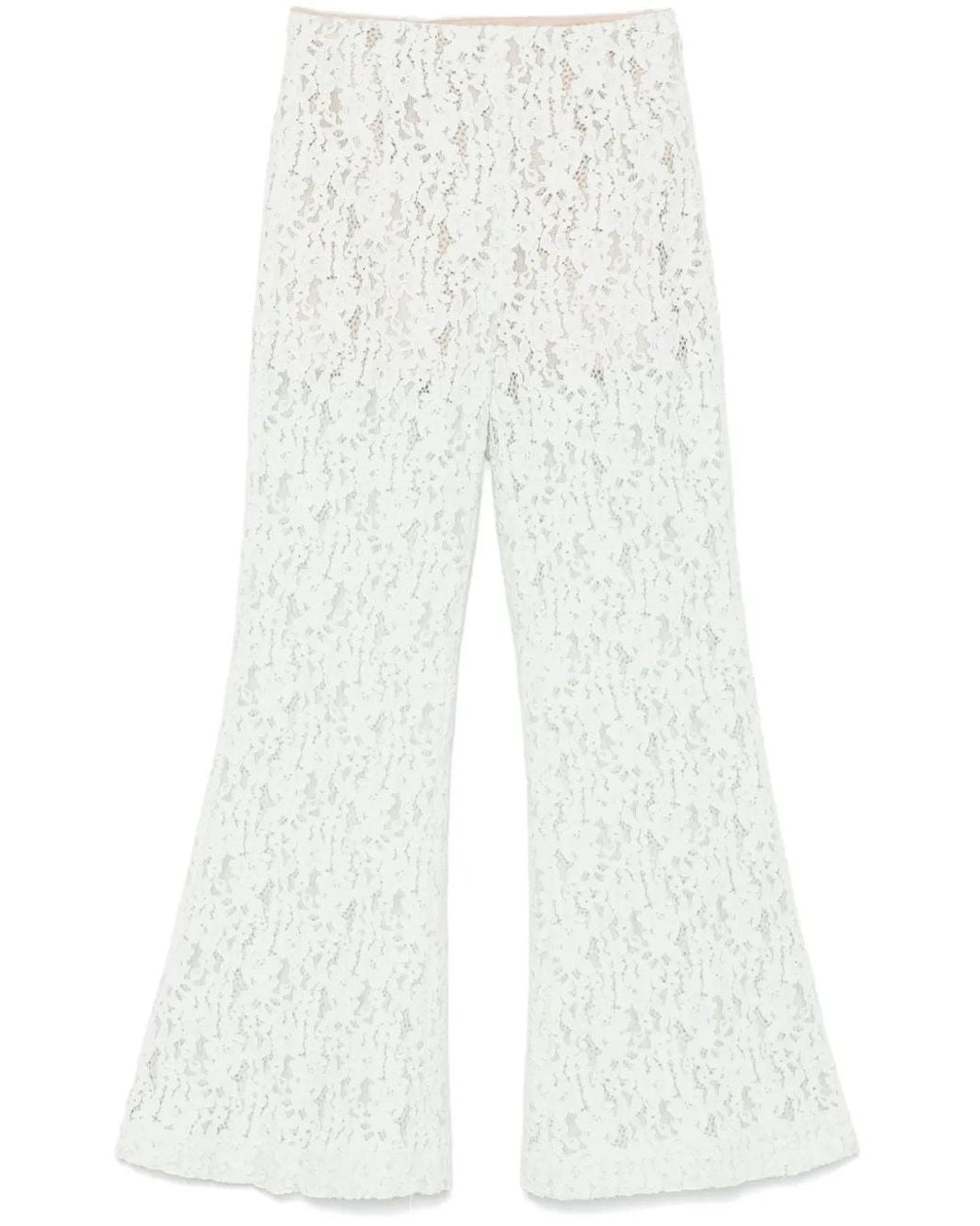 Twinset White Lace Trousers