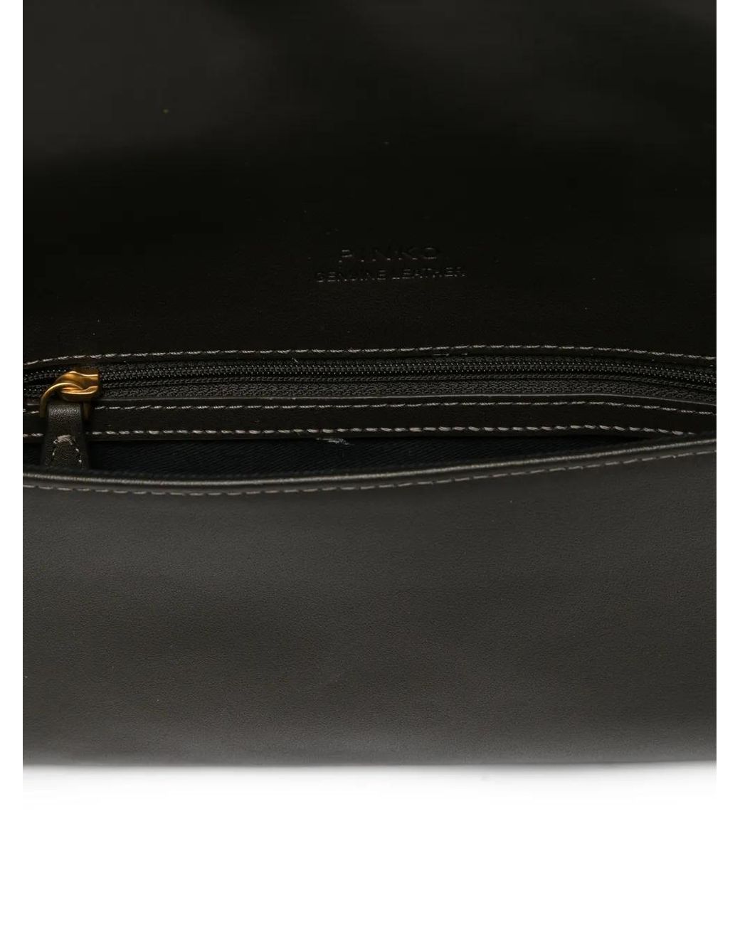 Pinko White Love Bag Click Soft Horizontal Medium Crossbody Clutch