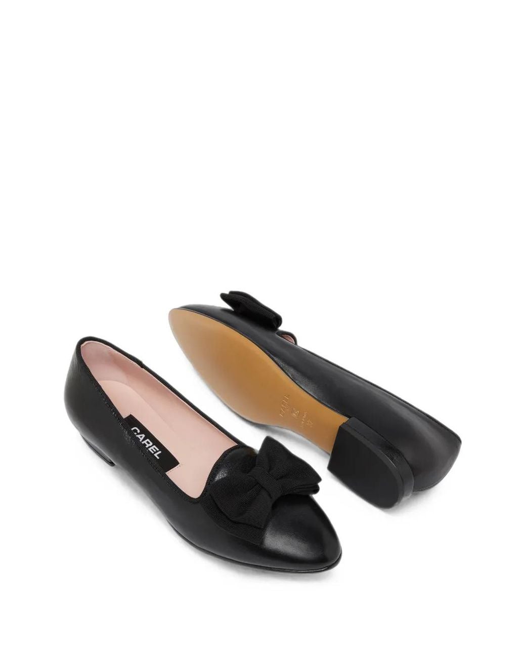 CAREL PARIS Black Ballerines Marquis À Détails De Nœud