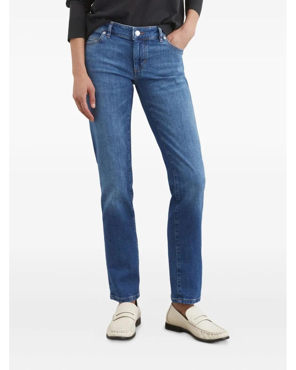 Marc O' Polo Blue Logo-Patch Jeans