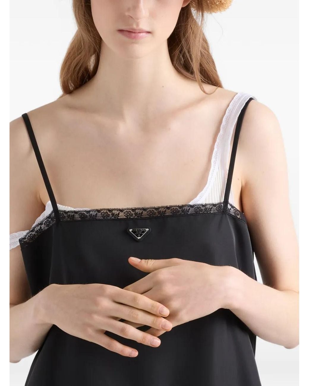 Prada Black Re-Nylon Mini-Dress