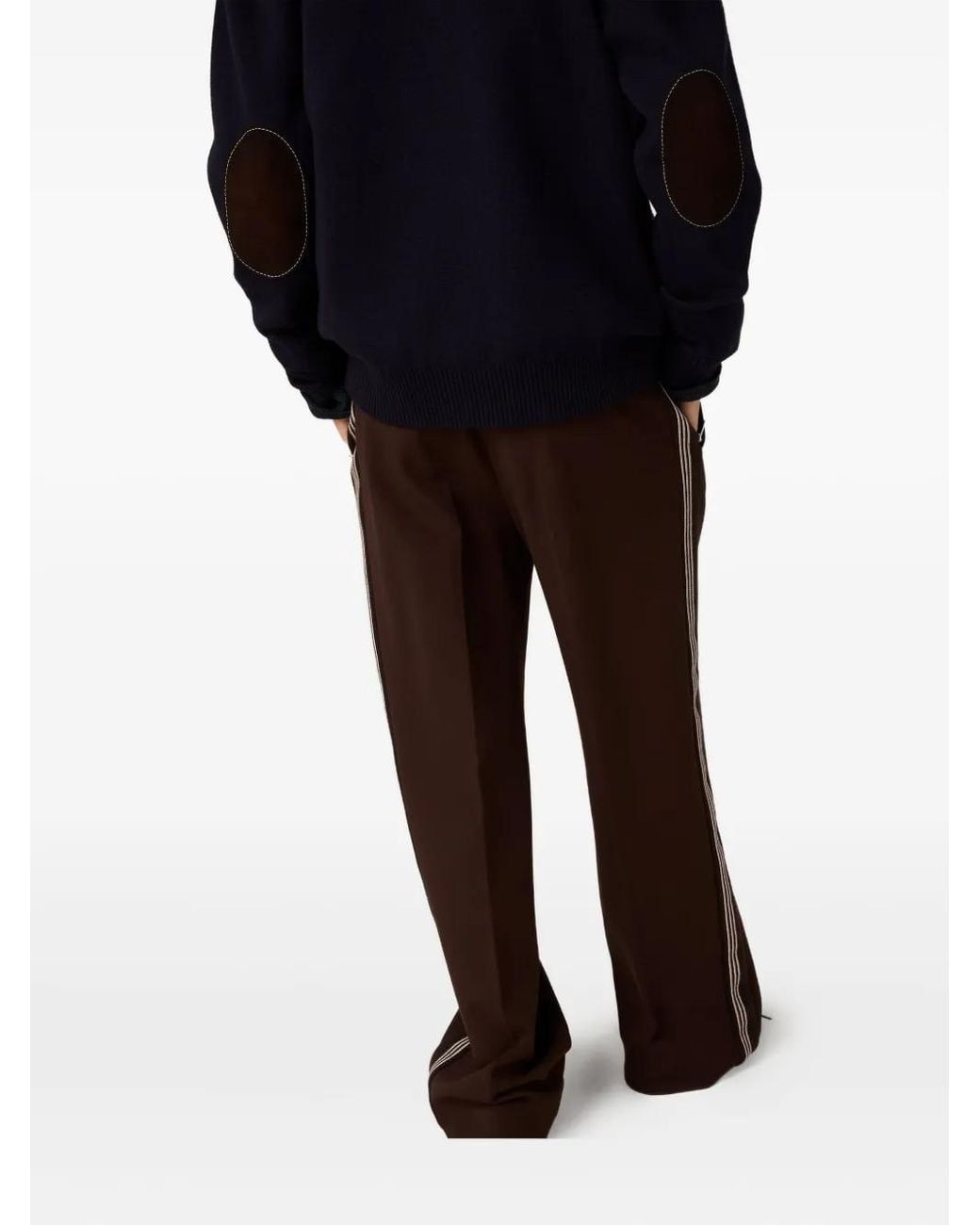 Miu Miu Black Wool Suede-Trim Cardigan