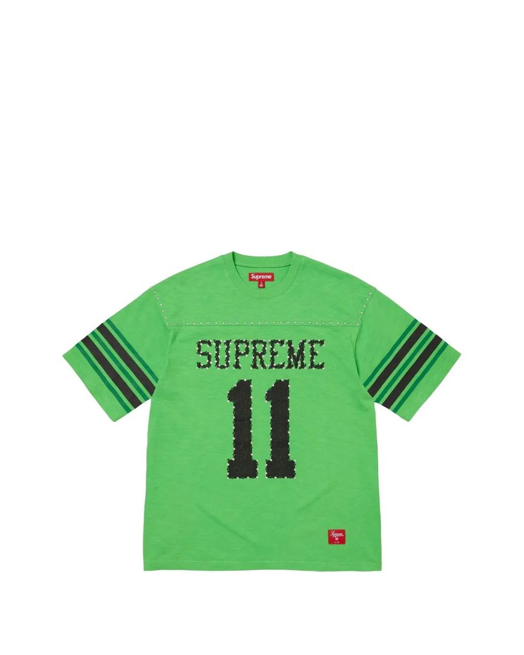 Supreme Green Studded Football T-Shirt for men