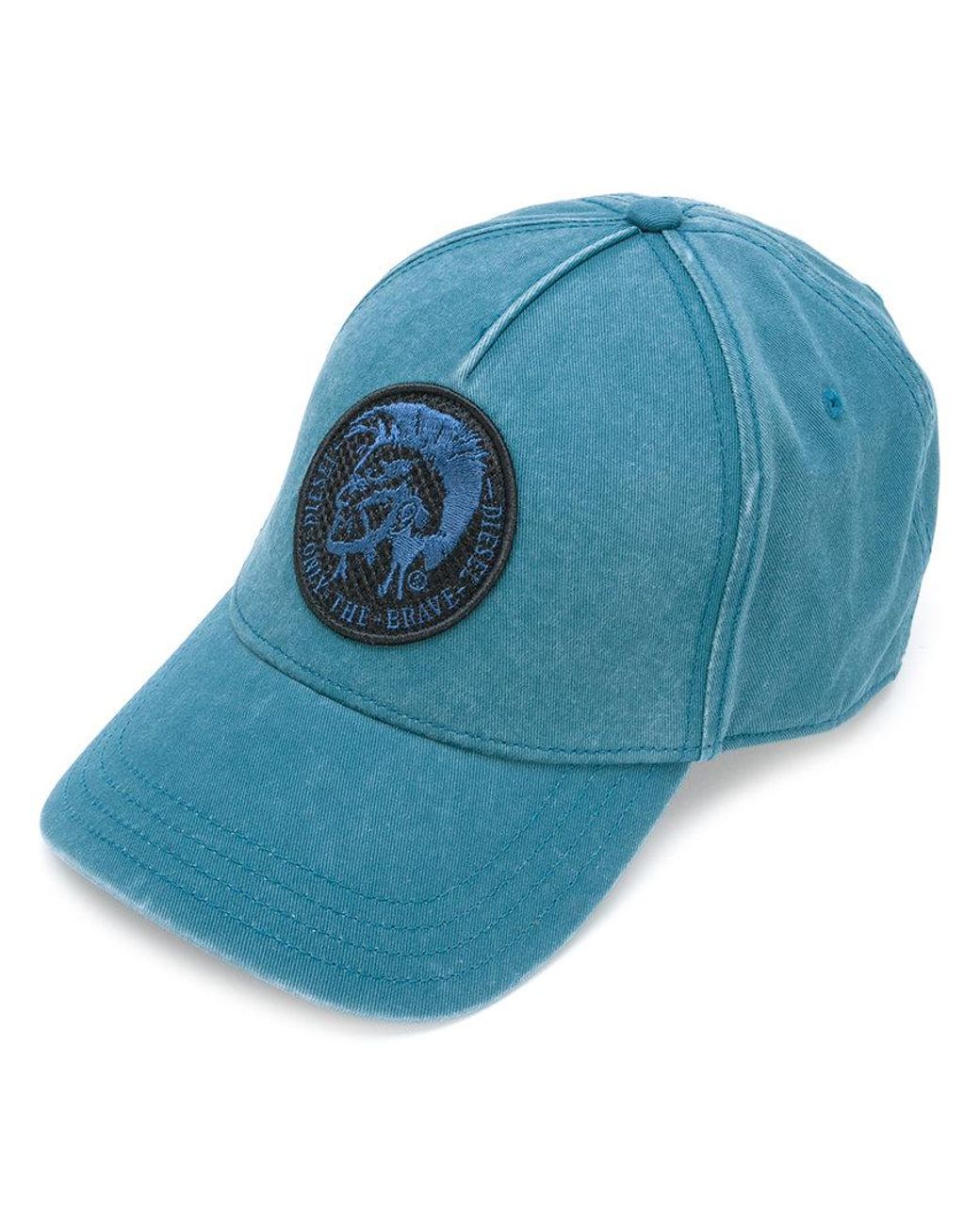 DIESEL Cotton Only The Brave Cap in Blue for Men | Lyst
