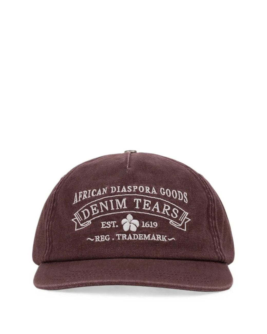 DENIM TEARS Purple Adg Stamp Cap for men