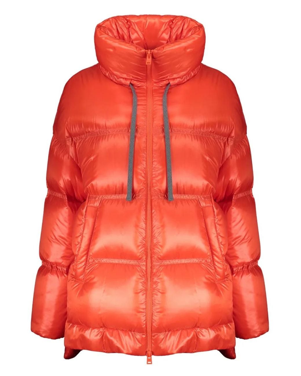 Herno Red Quilted Puffer Jacket