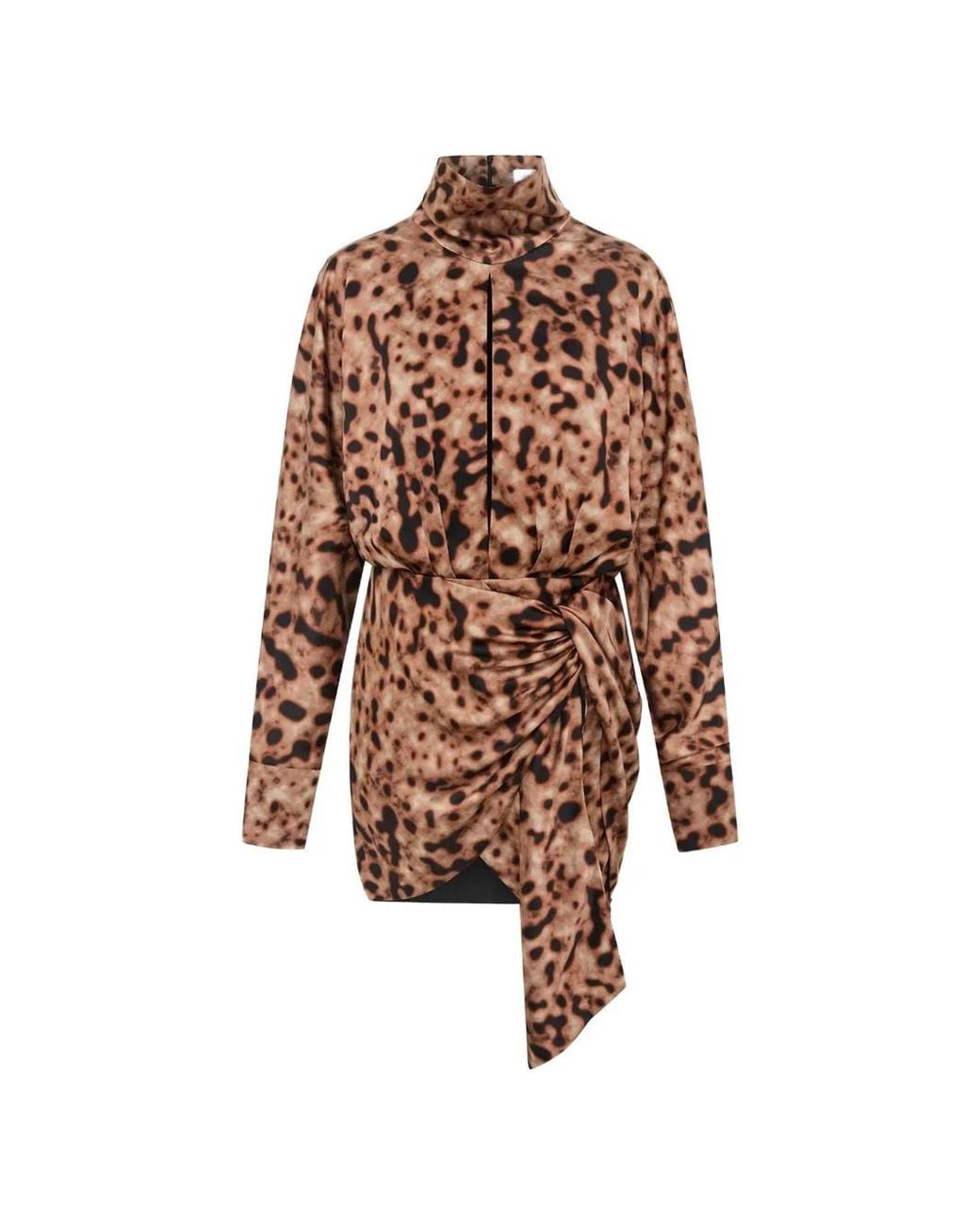 16Arlington Brown Zambra Printed Mini Dress