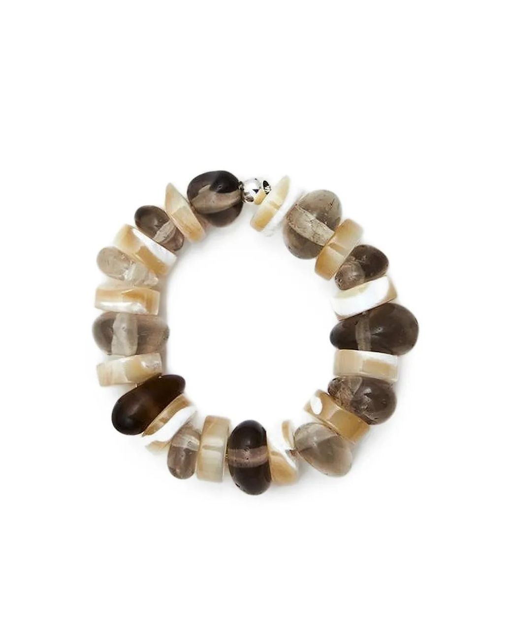 Santaniello Metallic Lento Ring Mit Perlmutt