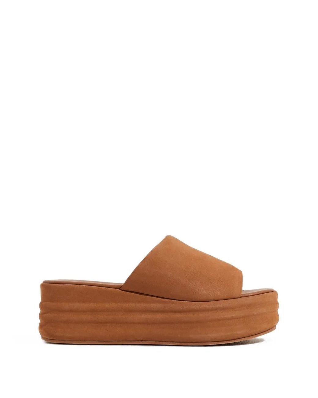 Free People Brown Harbor Platform Sandals
