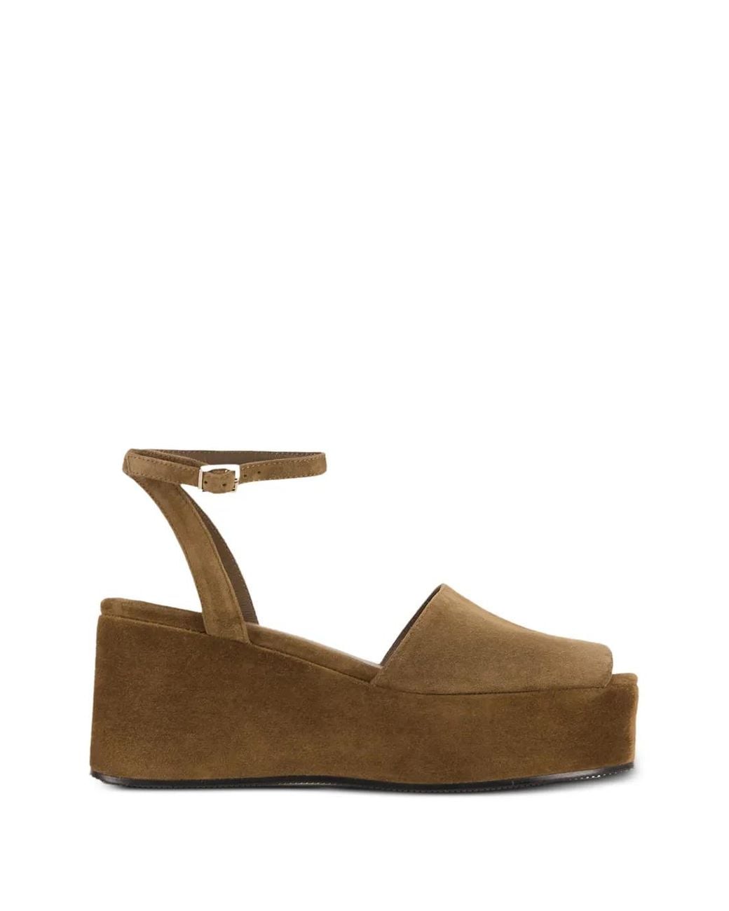 12 STOREEZ Brown Fonda Platform Sandals