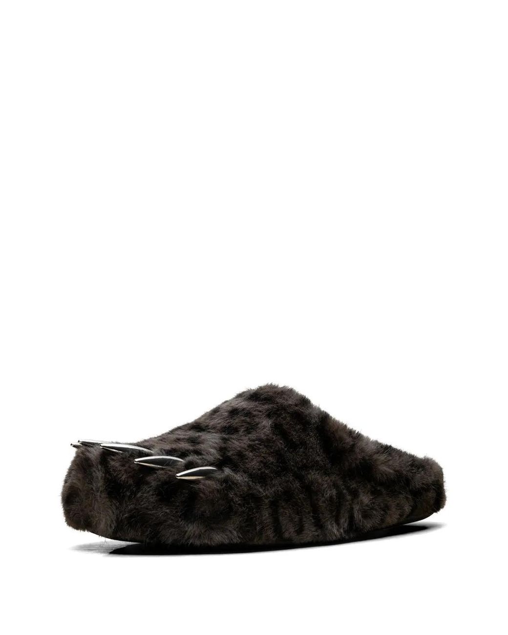 Bravest Studios Black Leopard Claw Slides for men