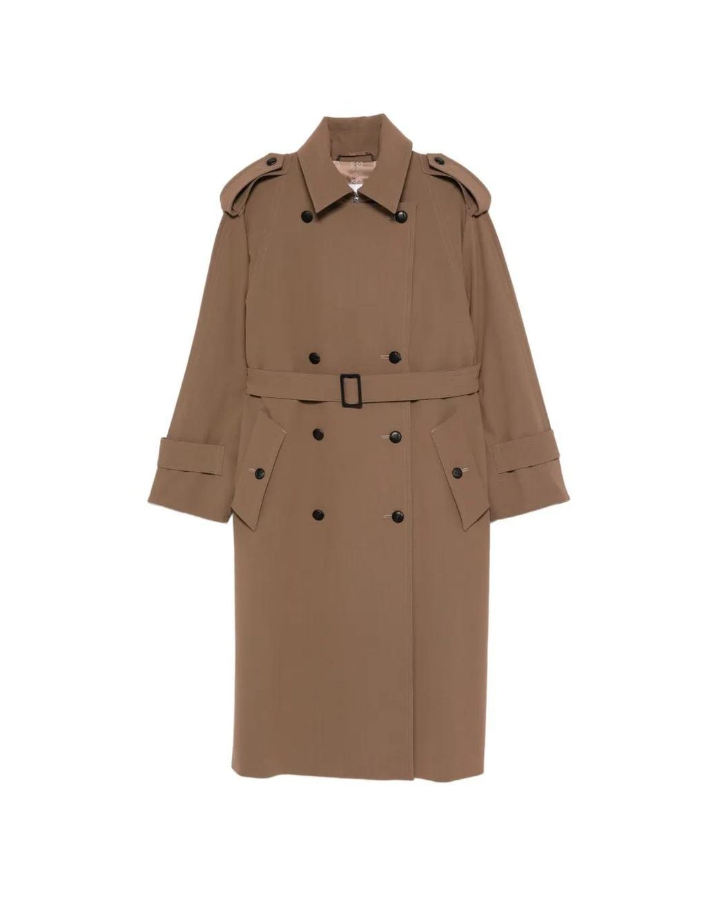 Max Mara Brown Mxmcerto Belted Trench Coat