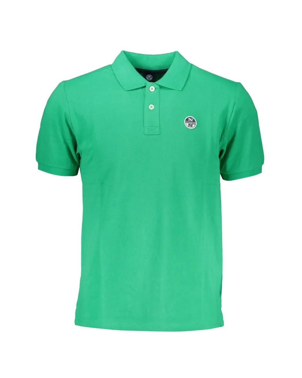North Sails Green Polo À Applique Logo for men