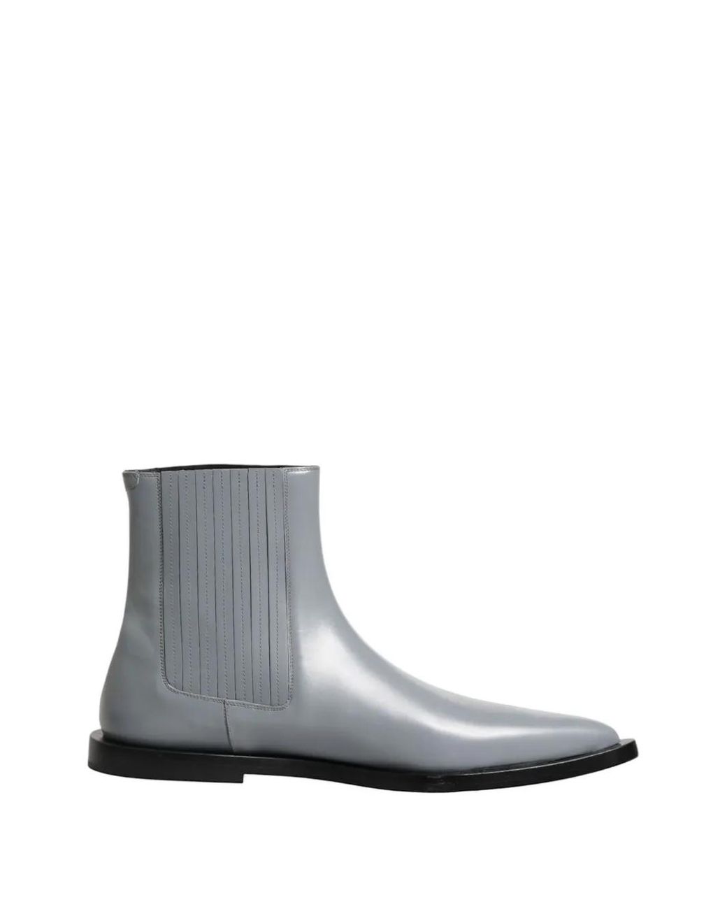 Dolce & Gabbana White Pointed-Toe Chelsea Ankle Boots for men