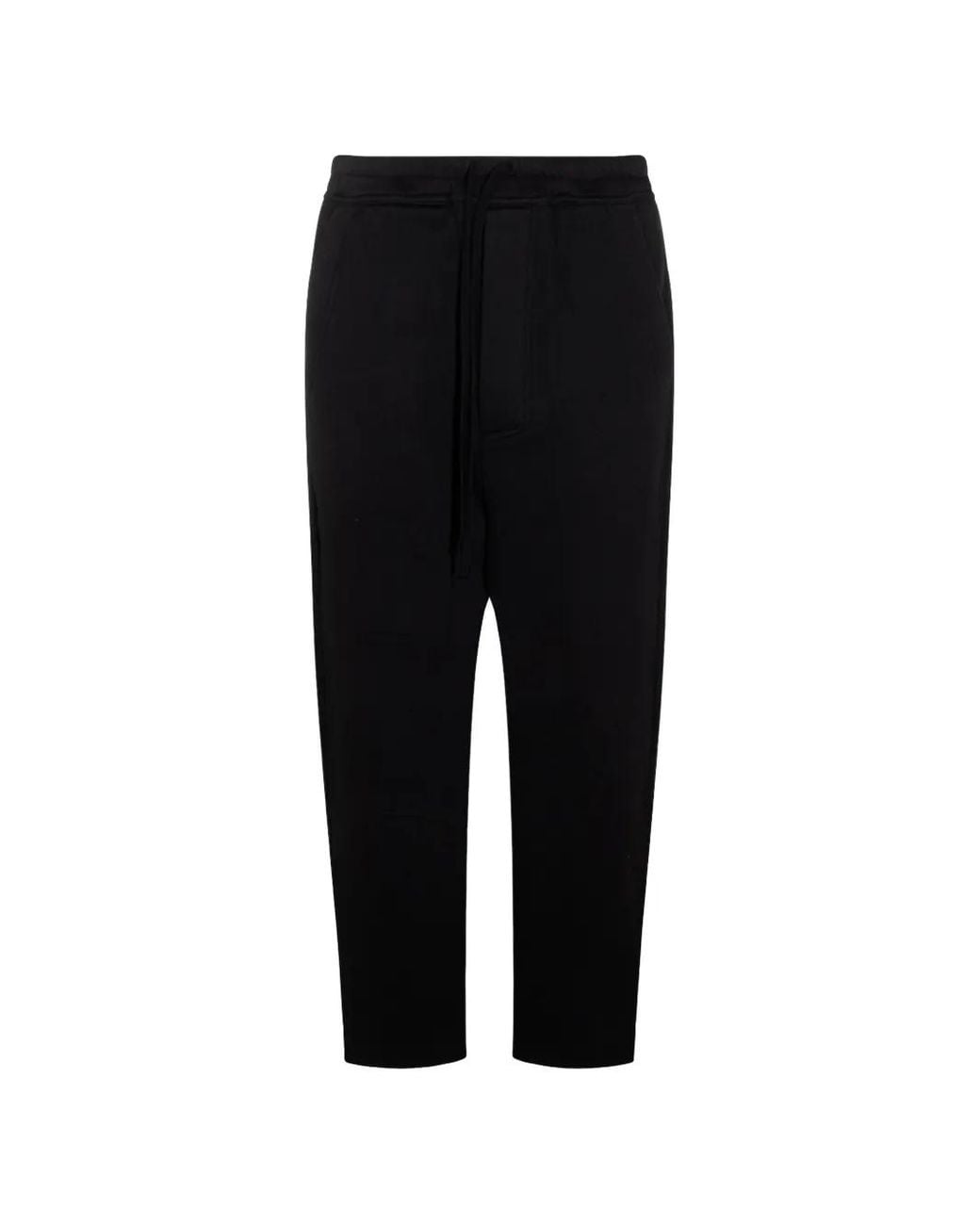 Thom Krom Black Drawstring Track Pants for men