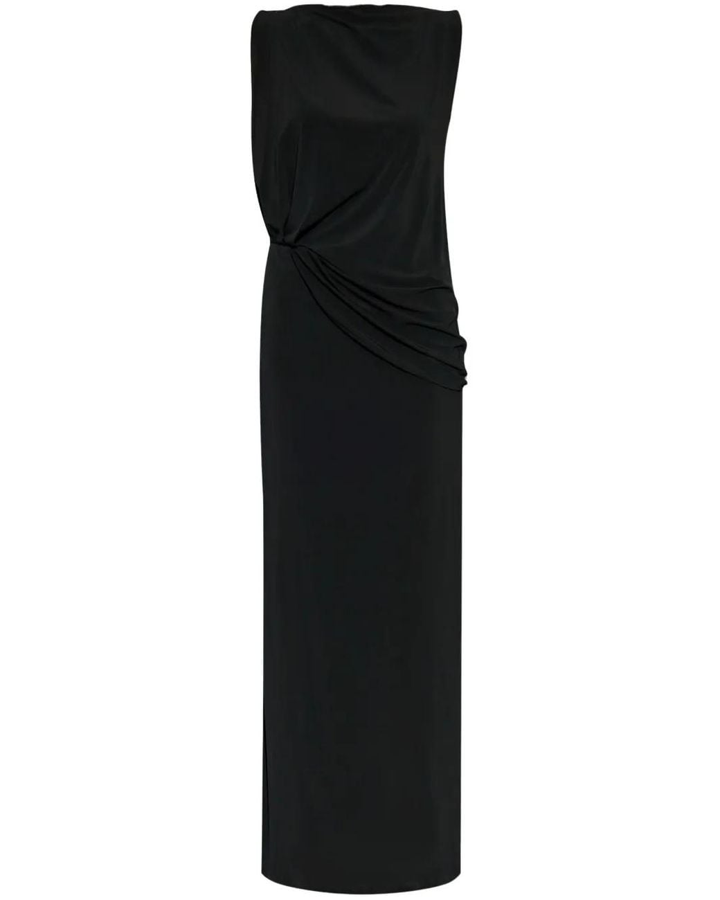 Jacquemus Black Peplo Long Dress