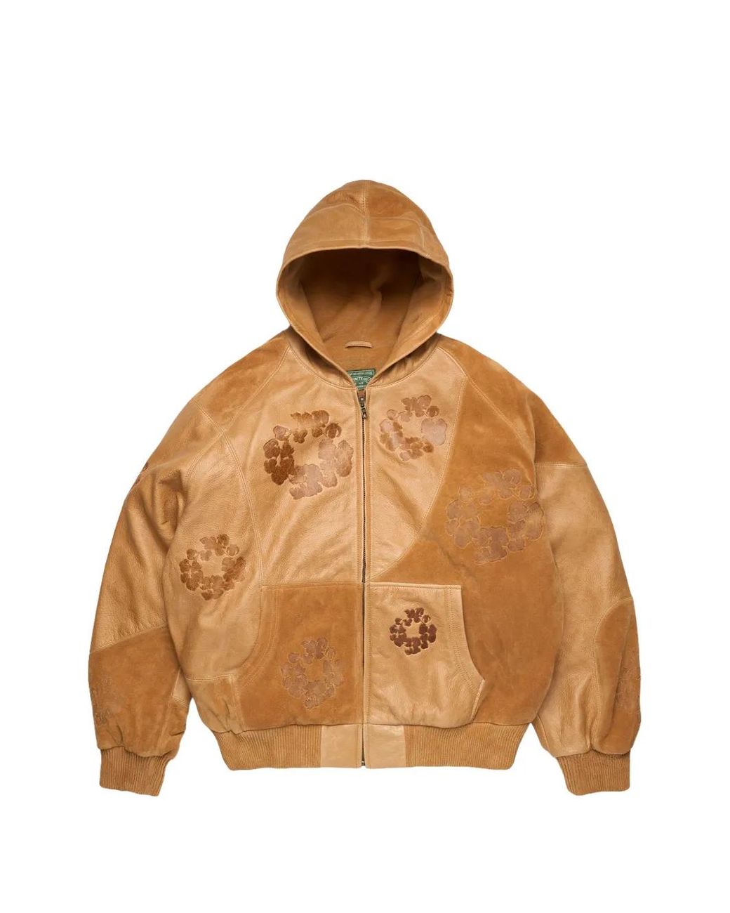 DENIM TEARS Brown Patchwork Wreath Hoodie for men