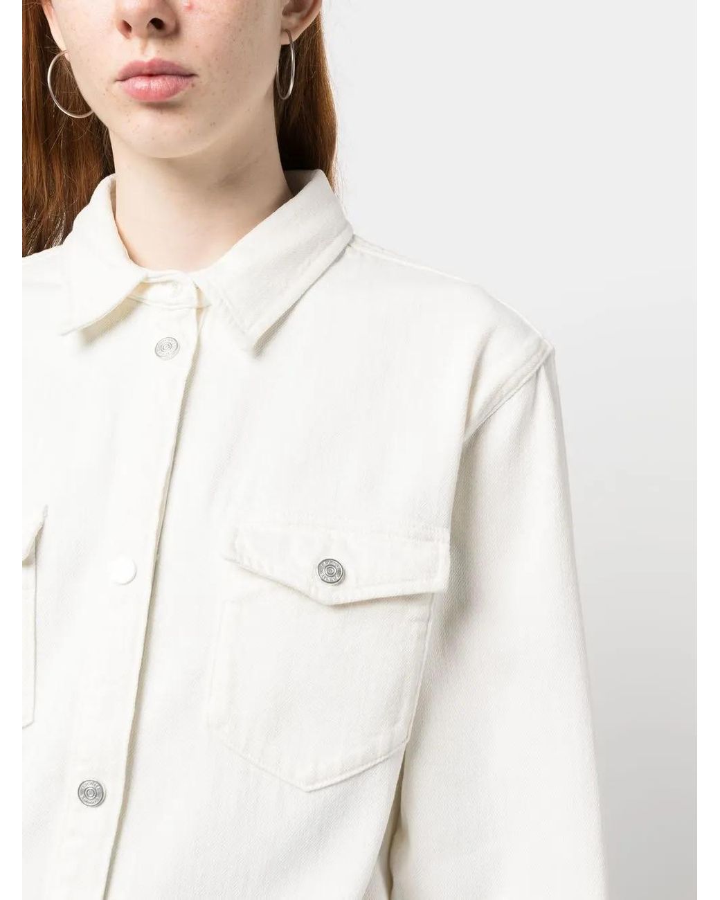 FRAME Natural Button-Up Shirt