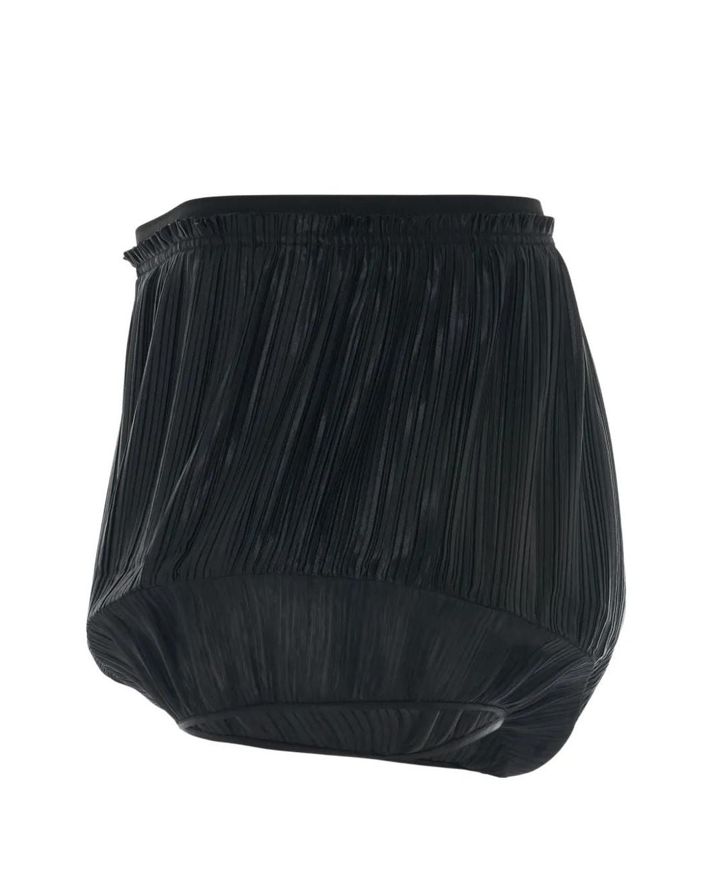 Givenchy Black Pleated Structured Shorts