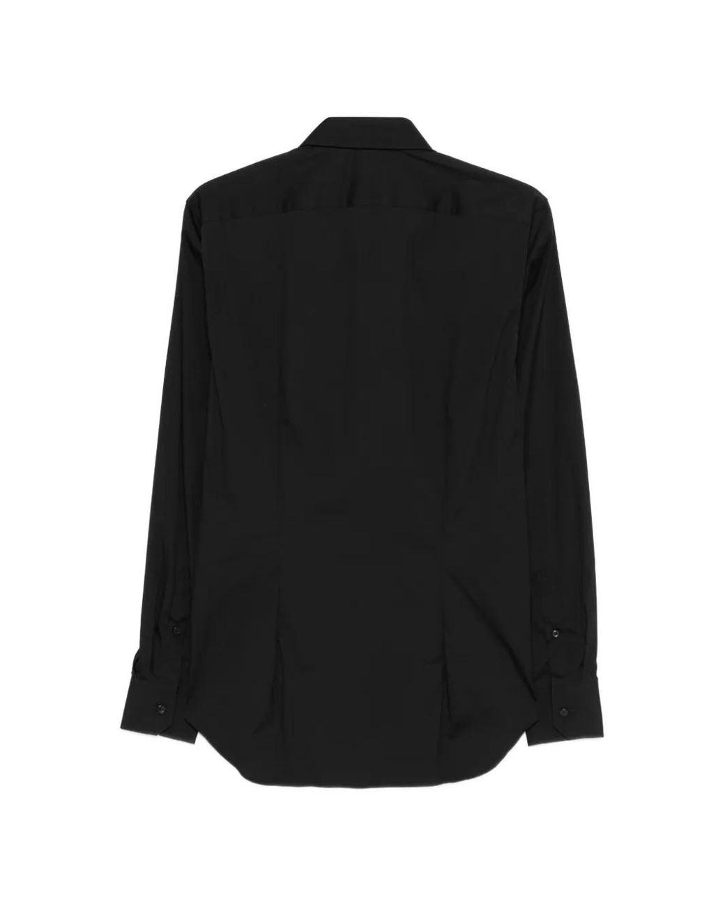 Dell'Oglio Black Buttoned Shirt for men