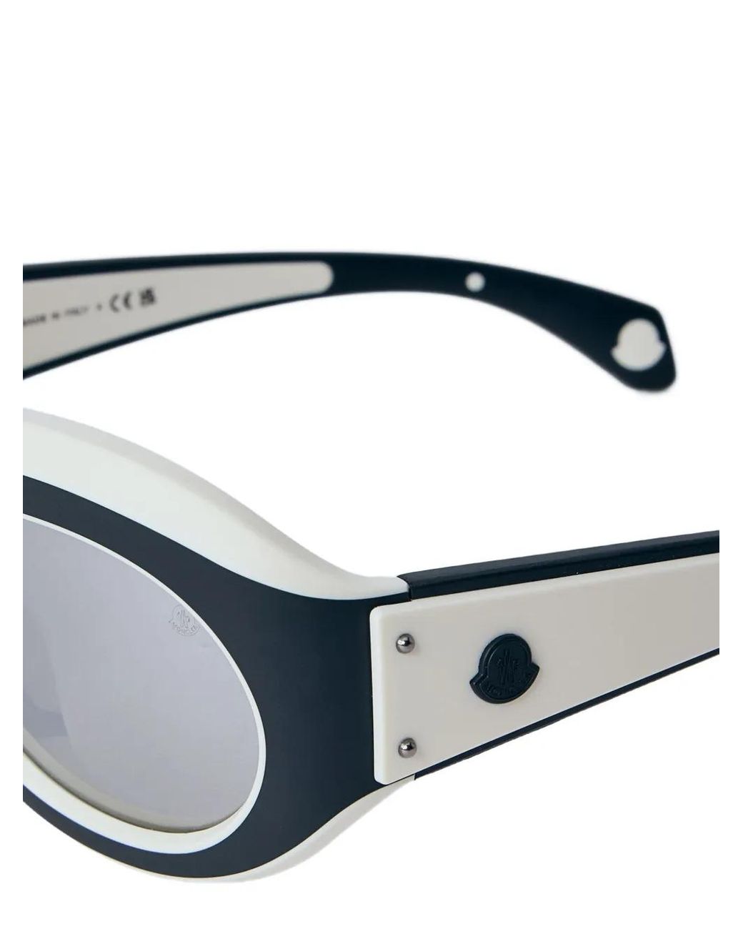 Moncler Black Oval-Frame Sunglasses