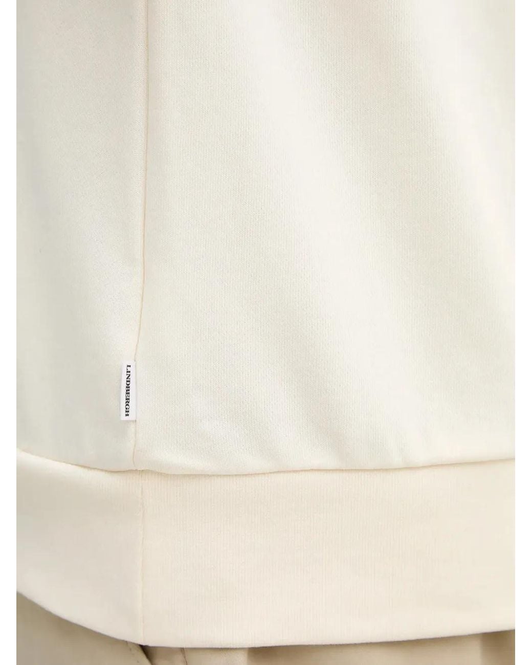 Lindbergh White Long-Sleeve Polo-Collar Sweatshirt for men